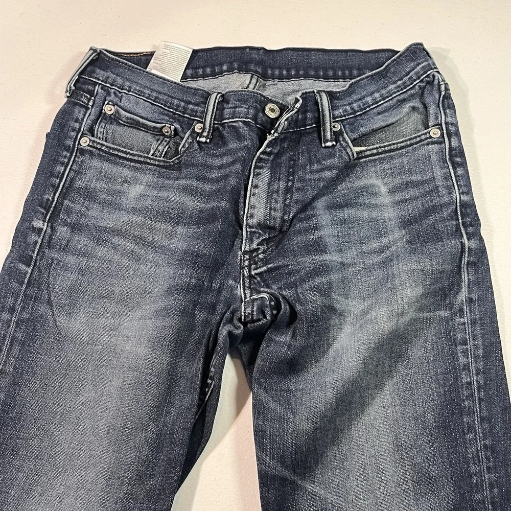 Levis 514 Straight Fit Jeans Mens 30x30 Blue Medium Dark Wash 5 Pocket Denim‎